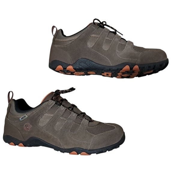 Hi-Tec Quadra II Waterproof Hiking Shoes Men’s 13 Taupe/Burnt Orange - Picture 10 of 16